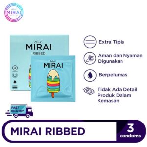 Mirai Ribbed Condom 3's