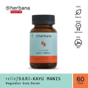 Herbana Relief Sari Kayu Manis – 60 Kapsul