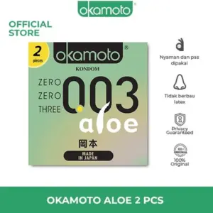Okamoto Kondom Aloe - 2 Pcs