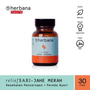 Herbana Relief Sari Jahe Merah – 30 Kapsul