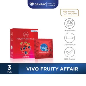 Vivo Kondom Fruitty Affair - 3 Pcs