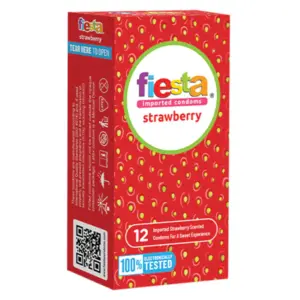 Fiesta Kondom Strawberry - 12 Pcs