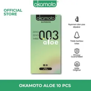 Okamoto Kondom Aloe - 10 Pcs