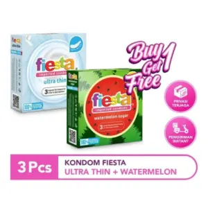 BUY 1 Get 1 Free - Fiesta Ultra Thin 3's + Fiesta Watermelon Sugar 3's