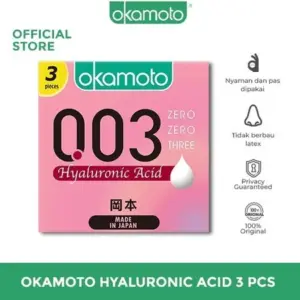 Okamoto Kondom 003 Hyaluronic Acid - 3 Pcs