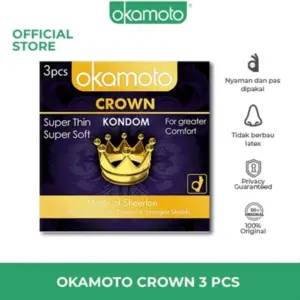 Okamoto Kondom Crown - 3 Pcs