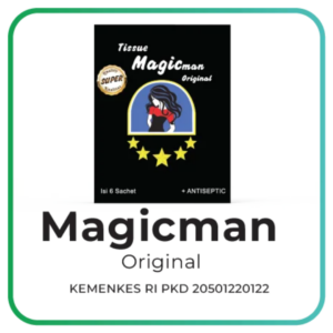 Tissue Super Magic Man Original - 6 Sachets