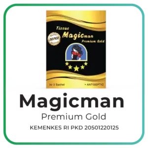 Tissue Magic Man Premium Gold - 3 Sachets