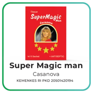 Tissue Super Magic Man Casanova - 6 Sachets